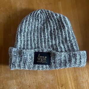 Love Your Melon Gray Knit Beanie
